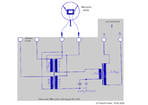 KS-Mikrophon - Kohlegrießmikrofon M109; Telefunken (ID = 2737271) Microphone/PU