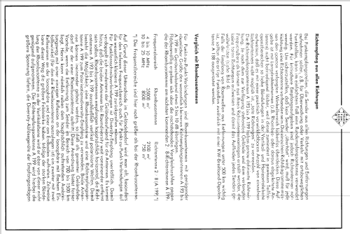 KW-Richtempfangsantenne A193/2 - A194-A199; Telefunken (ID = 1358700) Antenna