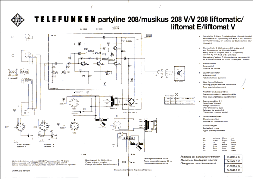 Liftomat V; Telefunken (ID = 305467) Sonido-V