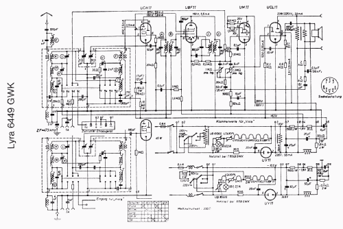 Lyra 6449GWK ; Telefunken (ID = 2757480) Radio