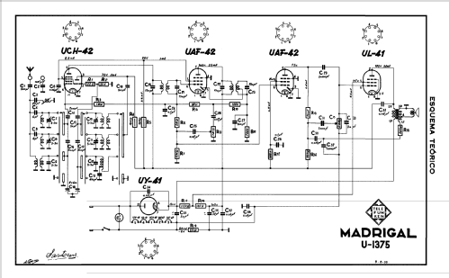 Madrigal U-1375; Telefunken (ID = 2066637) Radio