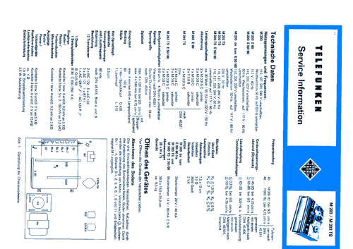 Magnetophon 203 M 203; Telefunken (ID = 106565) R-Player