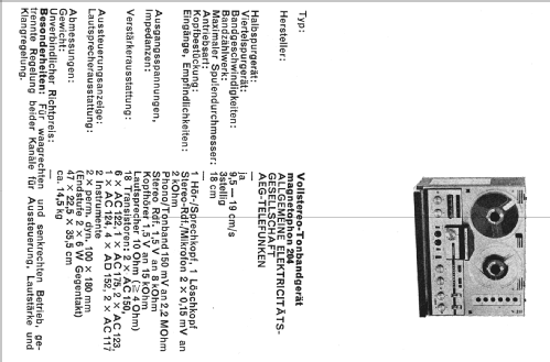 Magnetophon 204 M-204; Telefunken (ID = 160720) R-Player