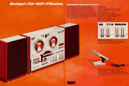 Magnetophon 291 HiFi; Telefunken (ID = 2087338) R-Player