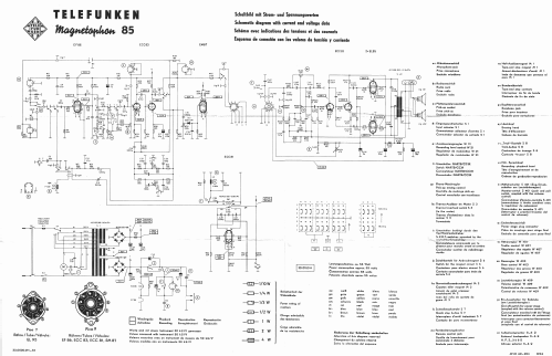 Magnetophon 85KL; Telefunken (ID = 3005635) Reg-Riprod