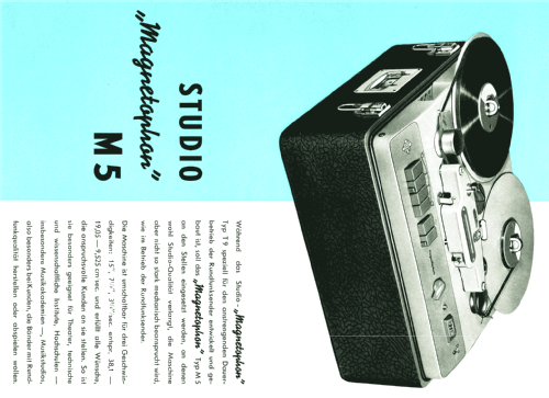 Magnetophon M5 Studio; Telefunken (ID = 679950) Enrég.-R