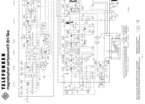 magnetophon partysound R201; Telefunken (ID = 1908328) Radio