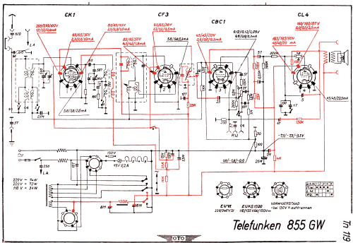 Markstein II 855GW ; Telefunken (ID = 3020817) Radio