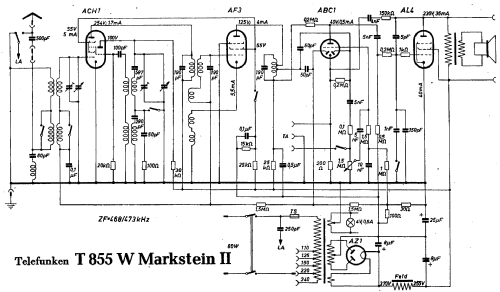 Markstein II 855W ; Telefunken (ID = 719826) Radio