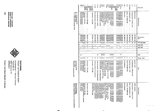 MC300; Telefunken (ID = 535931) Enrég.-R