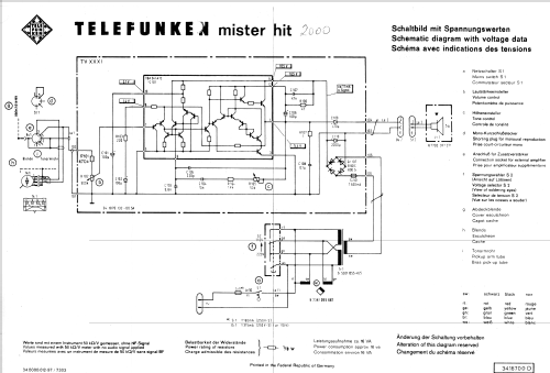 Mister Hit 2000; Telefunken (ID = 132191) Reg-Riprod