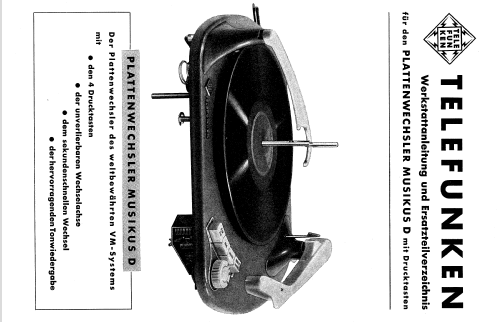 Musikus D; Telefunken (ID = 1049430) Sonido-V