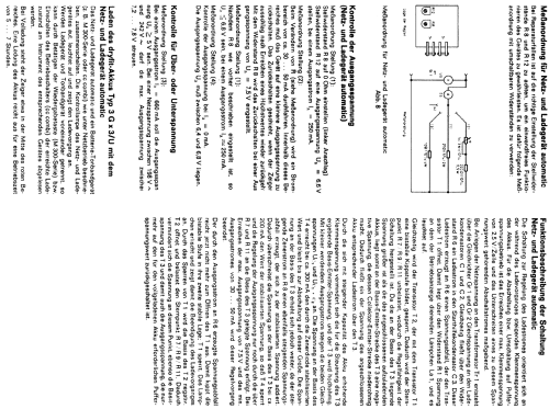 Netz-und Ladegerät Automatic ; Telefunken (ID = 677952) Aliment.