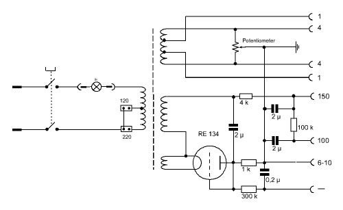 Netzanschlußgerät W; Telefunken (ID = 498413) Strom-V