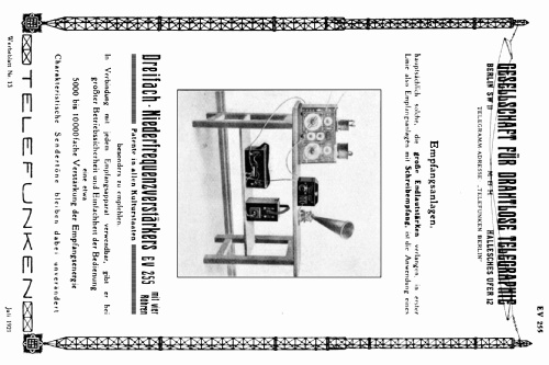 Niederfrequenzverstärker EV-255; Telefunken (ID = 700271) Ampl/Mixer