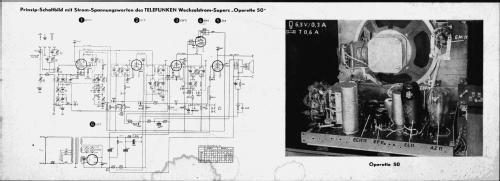 Operette 50W UKW; Telefunken (ID = 2481938) Radio