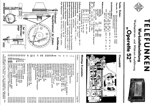 Operette 52GW; Telefunken (ID = 387327) Radio