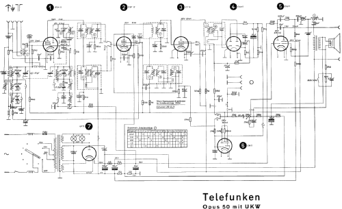 Opus 50W UKW; Telefunken (ID = 1685493) Radio