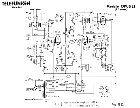 Opus 52W; Telefunken (ID = 320539) Radio