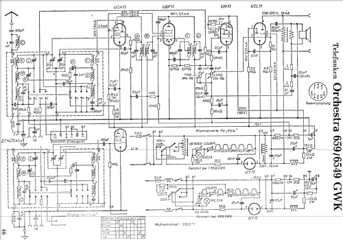 Orchestra 659GWK; Telefunken (ID = 511833) Radio