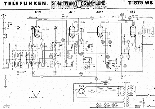 Orfeus T875 WK; Telefunken (ID = 2890330) Radio