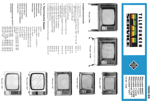 PALcolor 718 St; Telefunken (ID = 2430419) Television