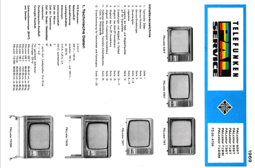 PALcolor 719SM; Telefunken (ID = 2086721) Television