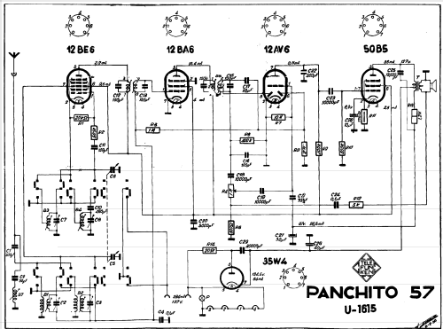 Panchito 57 U1615; Telefunken (ID = 1934567) Radio