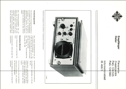 Panorama-Zusatzgerät PaG 724/525; Telefunken (ID = 2279523) Militär