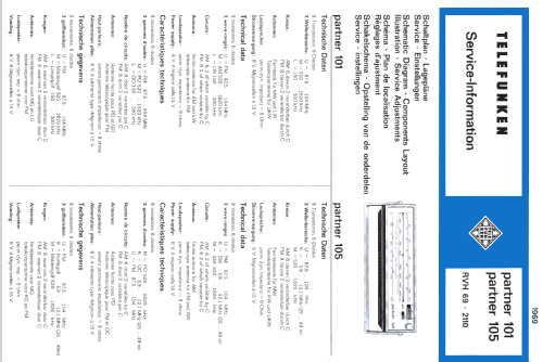 partner 105; Telefunken (ID = 680122) Radio