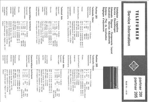 Partner 205; Telefunken (ID = 703219) Radio