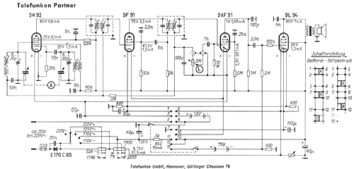 Partner 1953; Telefunken (ID = 27138) Radio