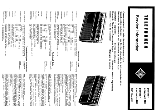 partner compact 101; Telefunken (ID = 1845100) Radio