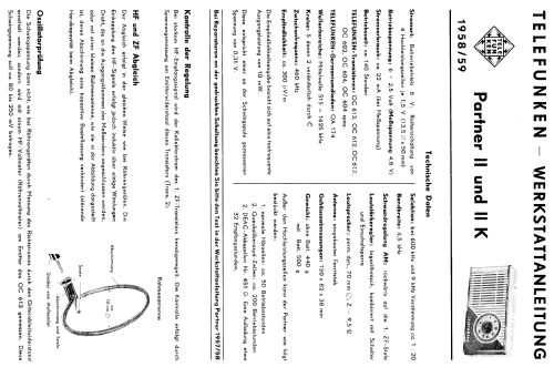 Partner II ; Telefunken (ID = 278721) Radio