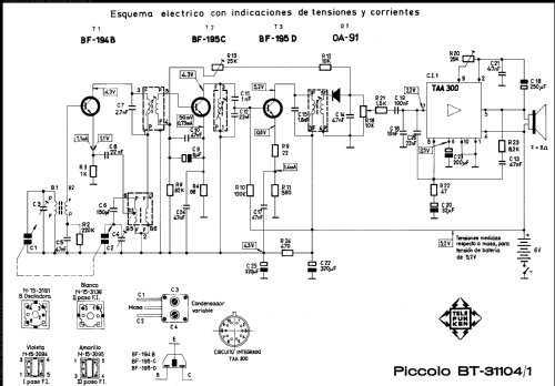 Piccolo BT-31104/1; Telefunken (ID = 2069928) Radio