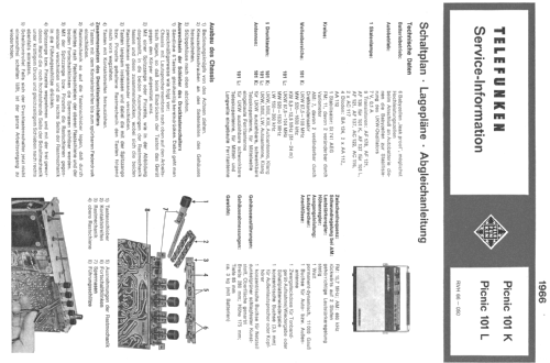 Picnic 101K; Telefunken (ID = 1277686) Radio