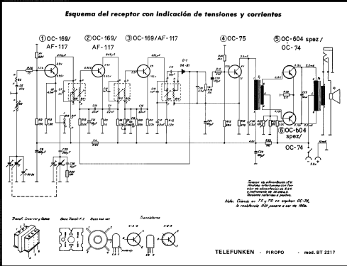 Piropo BT-2217; Telefunken (ID = 1752902) Radio