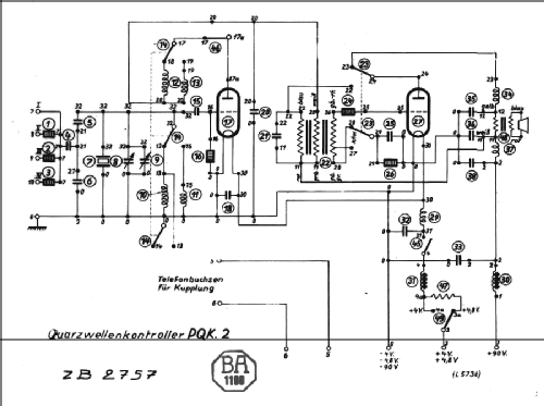 Prüf Quarz Kontrollgerät PQK.2 124-208A ; Telefunken (ID = 1356796) Equipment