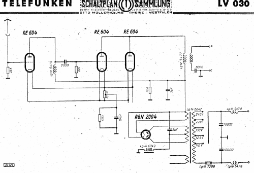 Radioleitungs-Verstärker LV 030; Telefunken (ID = 2895130) Ampl/Mixer