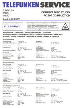 RC900CD E-No. 501 469 572; Telefunken (ID = 2759070) Radio