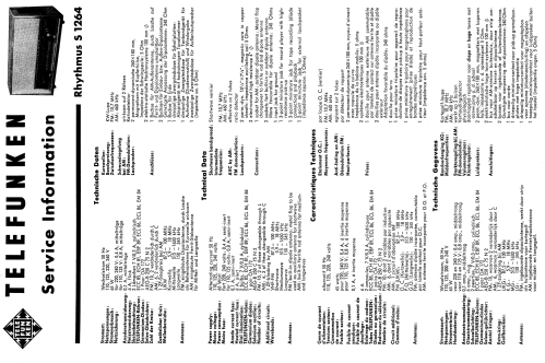 Rhythmus S 1264; Telefunken (ID = 1956339) Radio