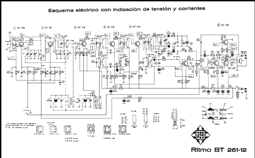 Ritmo FM-AM BT.261-12; Telefunken (ID = 2070563) Radio