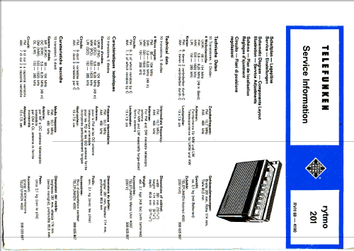 Rytmo 201; Telefunken (ID = 305816) Radio