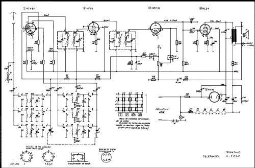 Sonata E U-2135-E; Telefunken (ID = 2112398) Radio