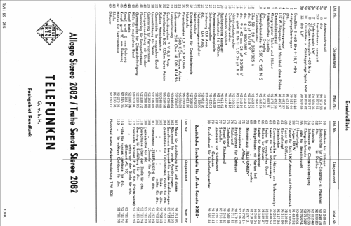 Sonata-Stereo 2082; Telefunken (ID = 199395) Radio