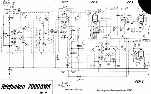 Spitzensuper 7000GWK ; Telefunken (ID = 2896827) Radio