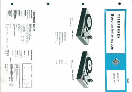 Stereo Hit T E.-Nr. 333 053 947; Telefunken (ID = 2681778) R-Player