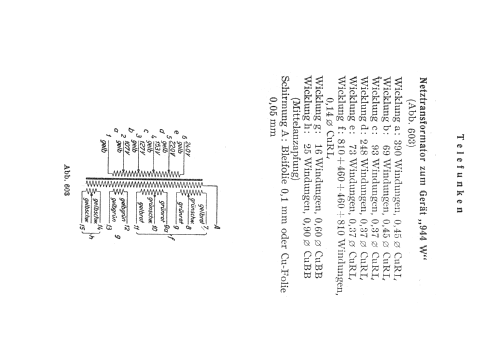 Super 944W ; Telefunken (ID = 371117) Radio