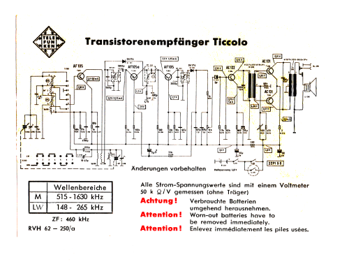 Ticcolo ; Telefunken (ID = 2473954) Radio