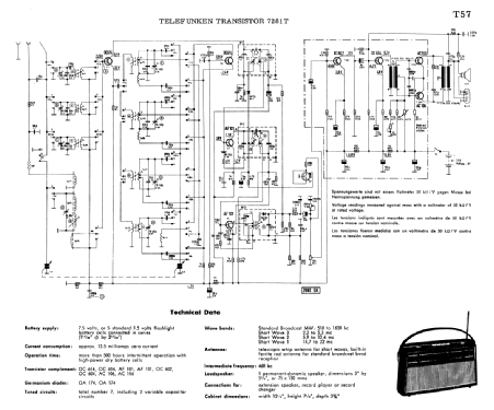 Transistar 7281T; Telefunken (ID = 1685311) Radio